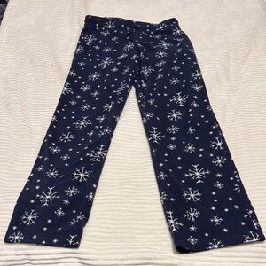 Snowflake Print Pajama Pants super soft cozy fleece *I have matching onsie*